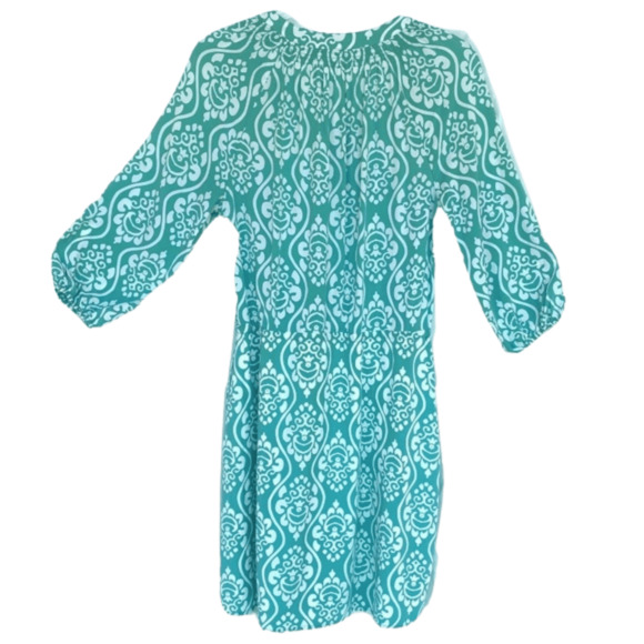 Crown & Ivy Sz 4 Women’s Dress Blue White Casual Comfort Blouse - Picture 2 of 5